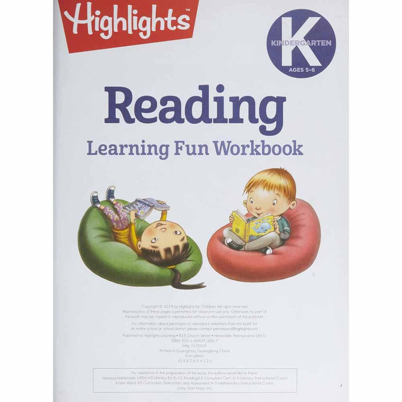 Kindergarten Reading (Highlights) PRHUS