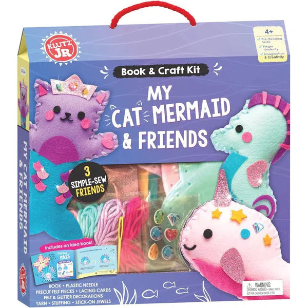 Klutz Jr. My Cat Mermaid & Friends Craft Kit-Activity: 拼砌玩具 Jigsaw & Toy-買書書 BuyBookBook