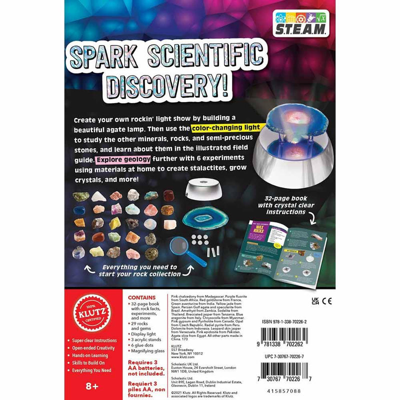 Klutz Light Up Rock & Gem Collection - Maker Lab STEM Kit Scholastic