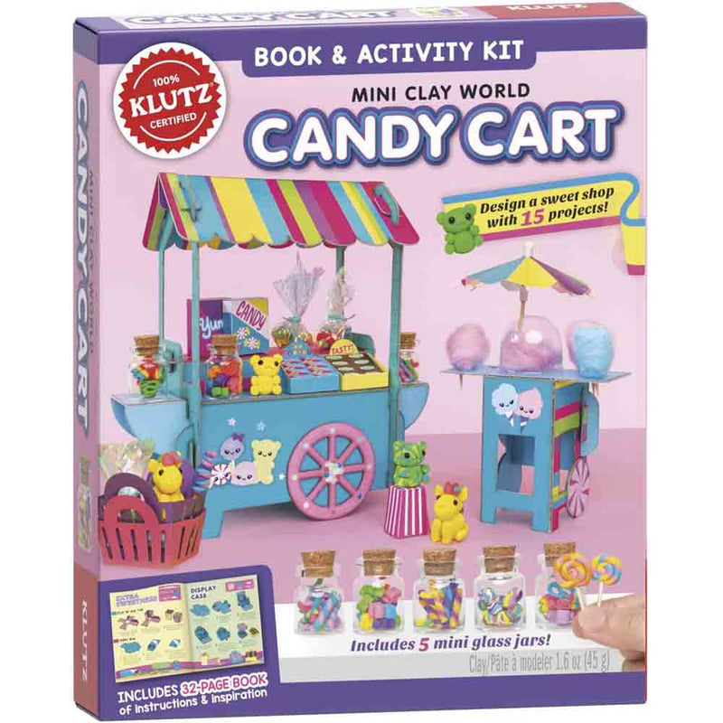 Klutz Mini Clay World Candy Cart Craft Kit - 買書書 BuyBookBook