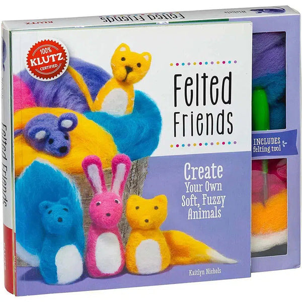 Klutz Felted Friends- Create Your Own Soft, Fuzzy Animals Craft Kit Klutz