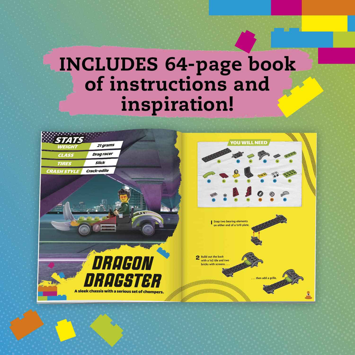 Klutz LEGO Race Cars (+124 LEGO Elements)-Nonfiction: 興趣遊戲 Hobby and Interest-買書書 BuyBookBook