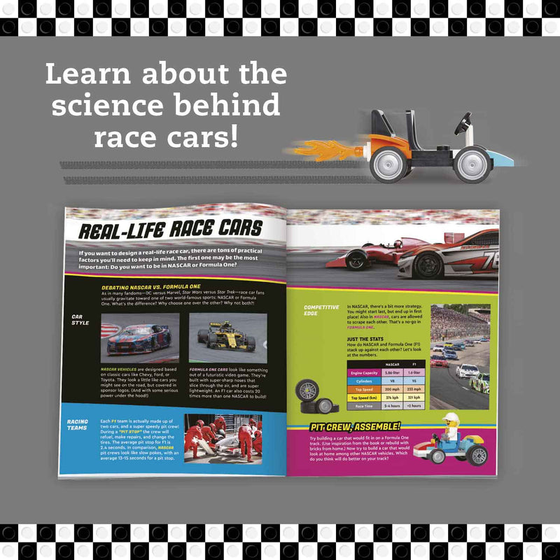 Klutz LEGO Race Cars (+124 LEGO Elements)-Nonfiction: 興趣遊戲 Hobby and Interest-買書書 BuyBookBook