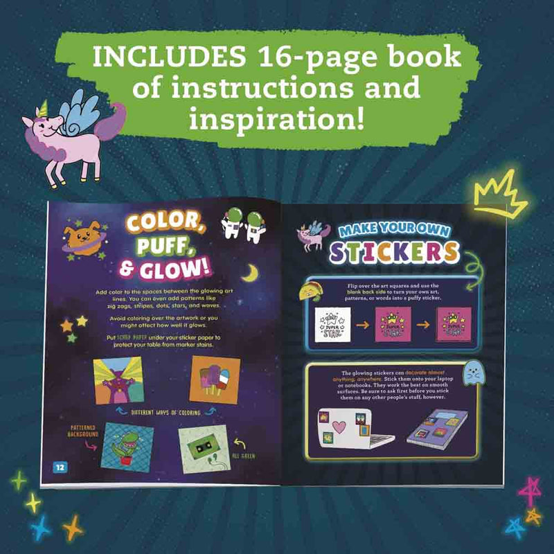 Klutz Make Your Own Glow-in-The-Dark Puffy Stickers - 買書書 BuyBookBook