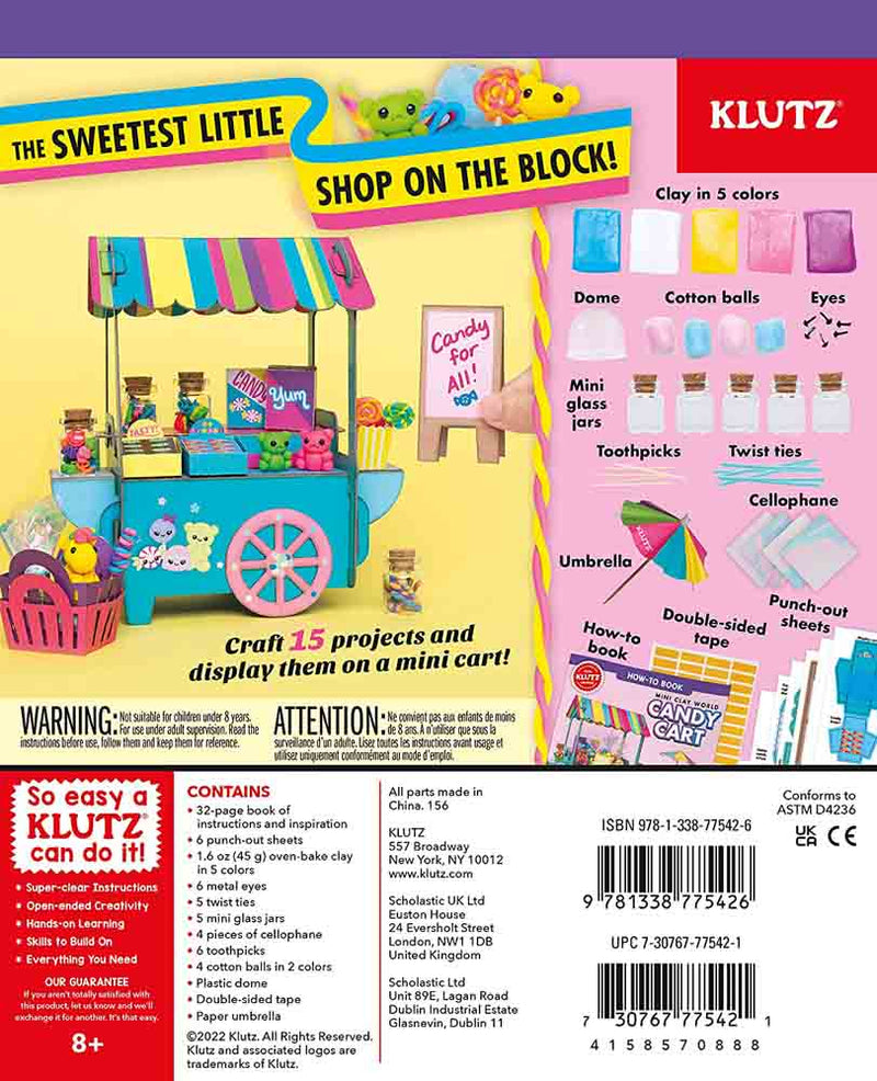 Klutz Mini Clay World Candy Cart Craft Kit - 買書書 BuyBookBook