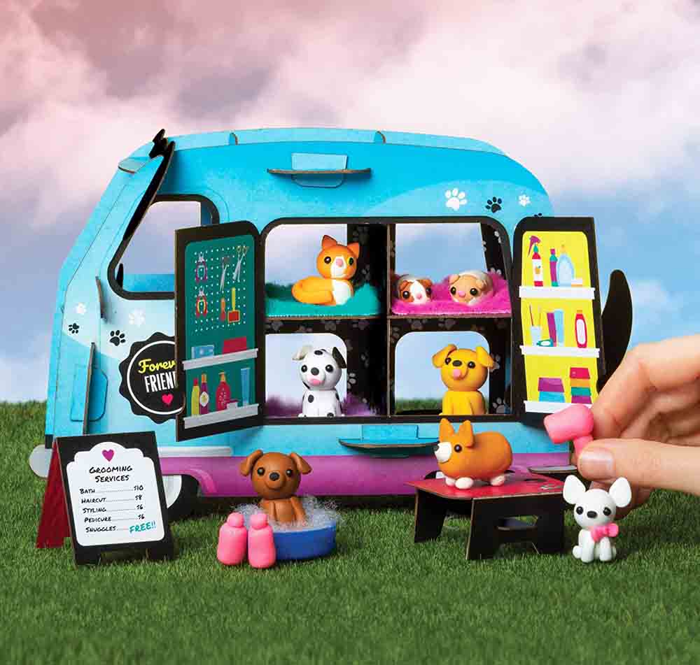 Klutz Mini Clay World Pet Adoption Truck Craft Kit - 買書書 BuyBookBook