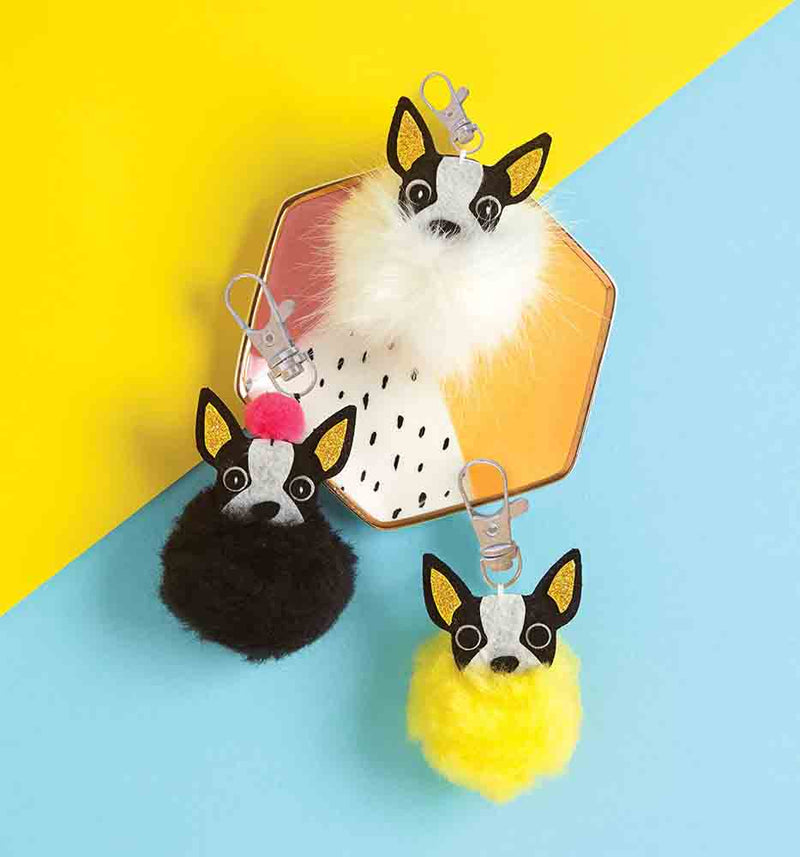 Klutz Pom-Pom Backpack Clips Craft Kit - 買書書 BuyBookBook