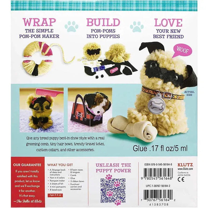 Klutz Pom-Pom Puppies- Make Your Own Adorable Dogs Craft Kit Klutz