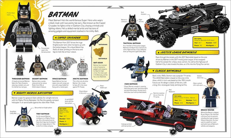 LEGO DC Comics Super Heroes Visual Dictionary (Hardback with Minifigure) DK UK