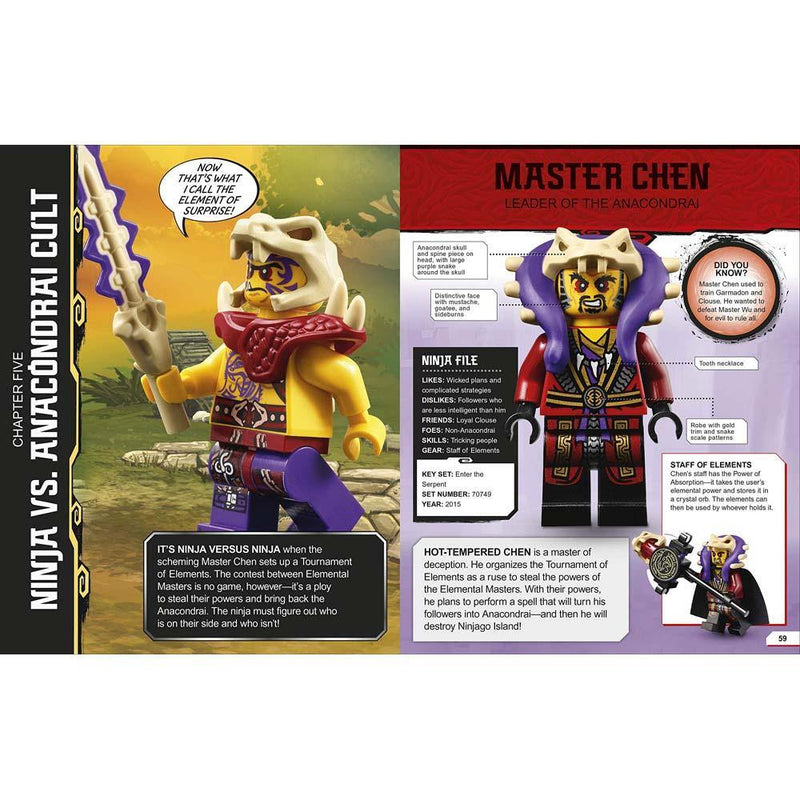 LEGO Ninjago Character Encyclopedia (Hardback with Minifigure) DK US