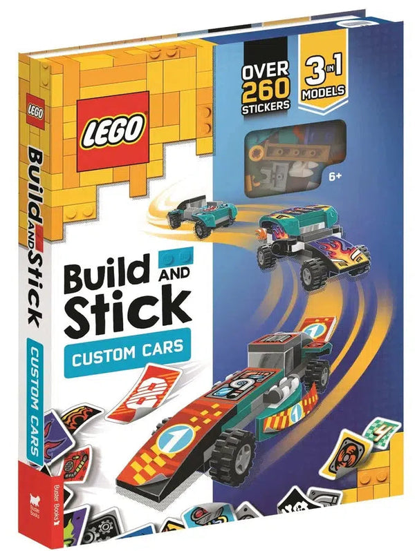 LEGO® Build and Stick: Custom Cars (Includes LEGO® bricks, book and over 260 stickers)-Children’s interactive and activity books and kits-買書書 BuyBookBook