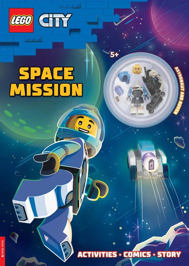 LEGO® City: Space Mission (with astronaut LEGO minifigure and rover mini-build)-Children’s interactive and activity books and kits-買書書 BuyBookBook