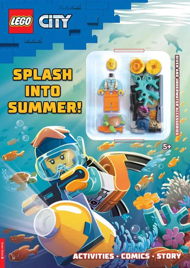 LEGO® City: Splash into Summer (with diver LEGO minifigure and underwater accessories)-Children’s interactive and activity books and kits-買書書 BuyBookBook