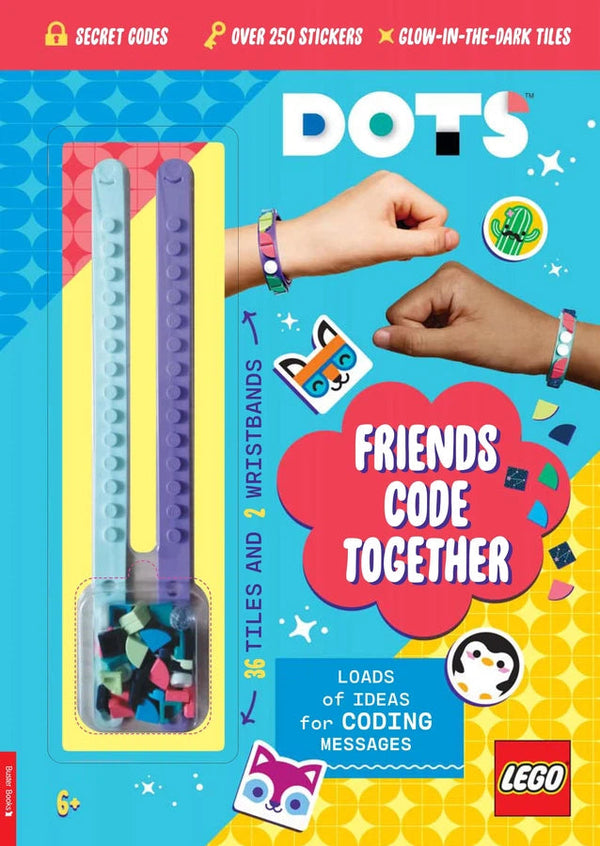 LEGO® DOTS®: Friends Code Together (with stickers, LEGO tiles and two wristbands)-Children’s interactive and activity books and kits-買書書 BuyBookBook