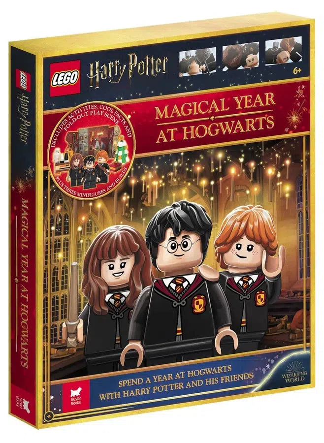 LEGO® Harry Potter™: Magical Year at Hogwarts (with 70 LEGO bricks, 3 minifigures, fold-out play scene and fun fact book)-Children’s / Teenage: Annuals / yearbooks / almanacs-買書書 BuyBookBook