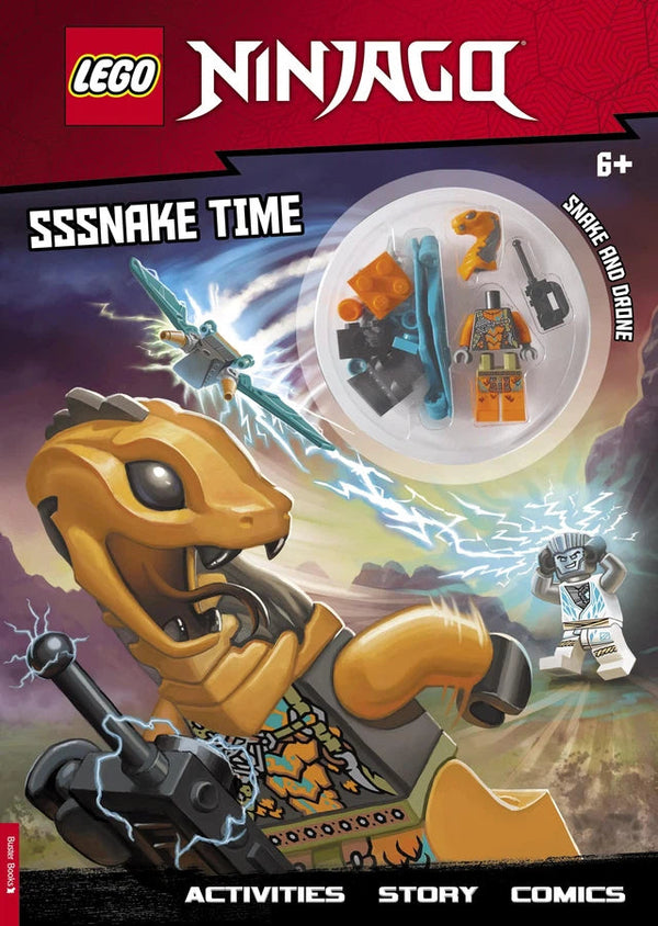 LEGO® NINJAGO®: Sssnake Time Activity Book (with Snake Warrior Minifigure)-Children’s interactive and activity books and kits-買書書 BuyBookBook