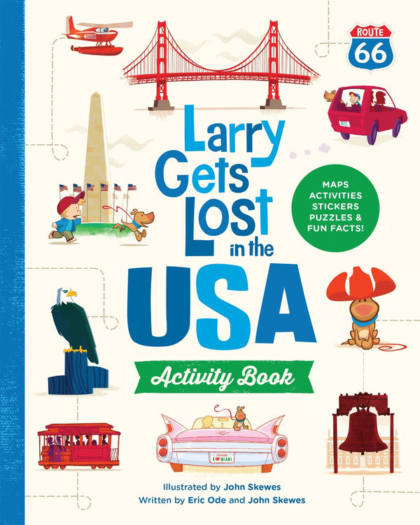 Larry Gets Lost in the USA Activity Book-Children’s interactive and activity books and kits-買書書 BuyBookBook