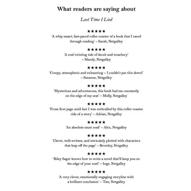 Last Time I Lied Penguin UK