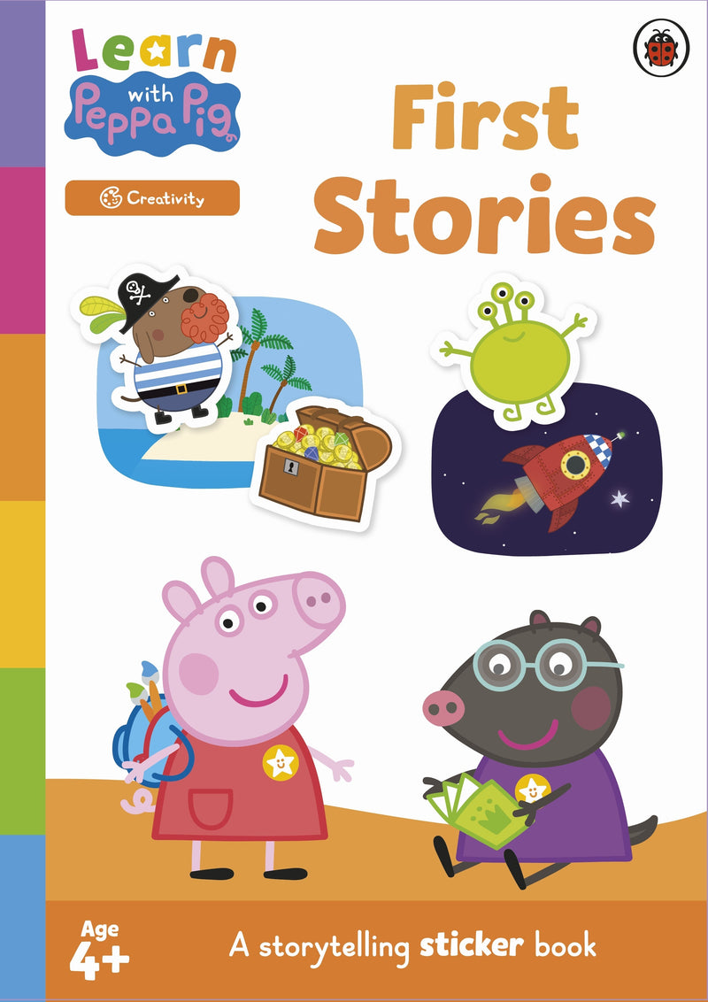 Learn with Peppa: First Stories sticker activity book-Early years / early learning concepts-買書書 BuyBookBook