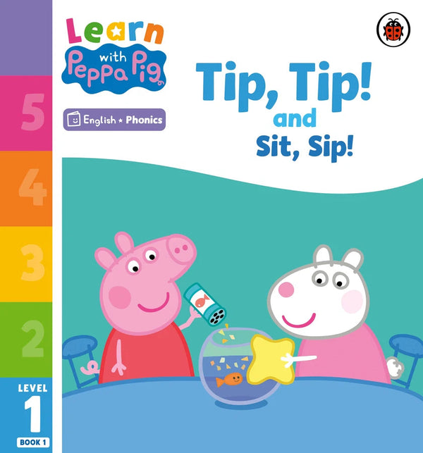 Learn with Peppa Phonics Level 1 Book 1 – Tip Tip and Sit Sip (Phonics Reader)-Educational: First / native language: Readers and reading schemes-買書書 BuyBookBook