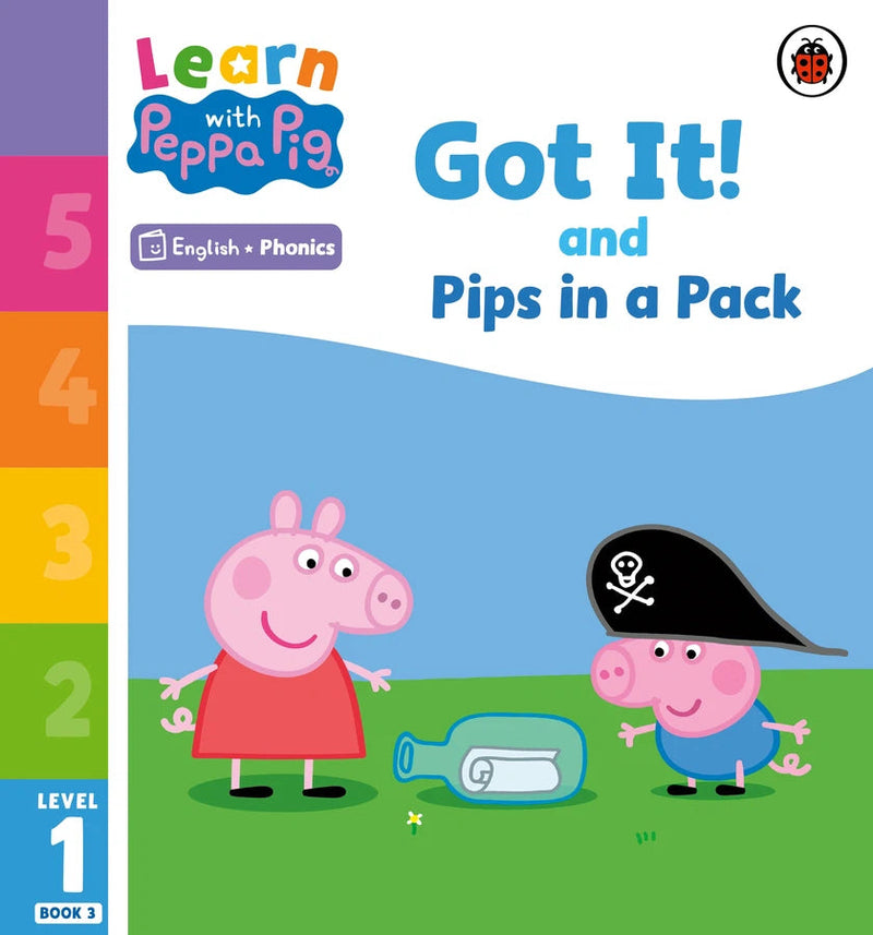 Learn with Peppa Phonics Level 1 Book 3 – Got It! and Pips in a Pack (Phonics Reader)-Educational: First / native language: Readers and reading schemes-買書書 BuyBookBook