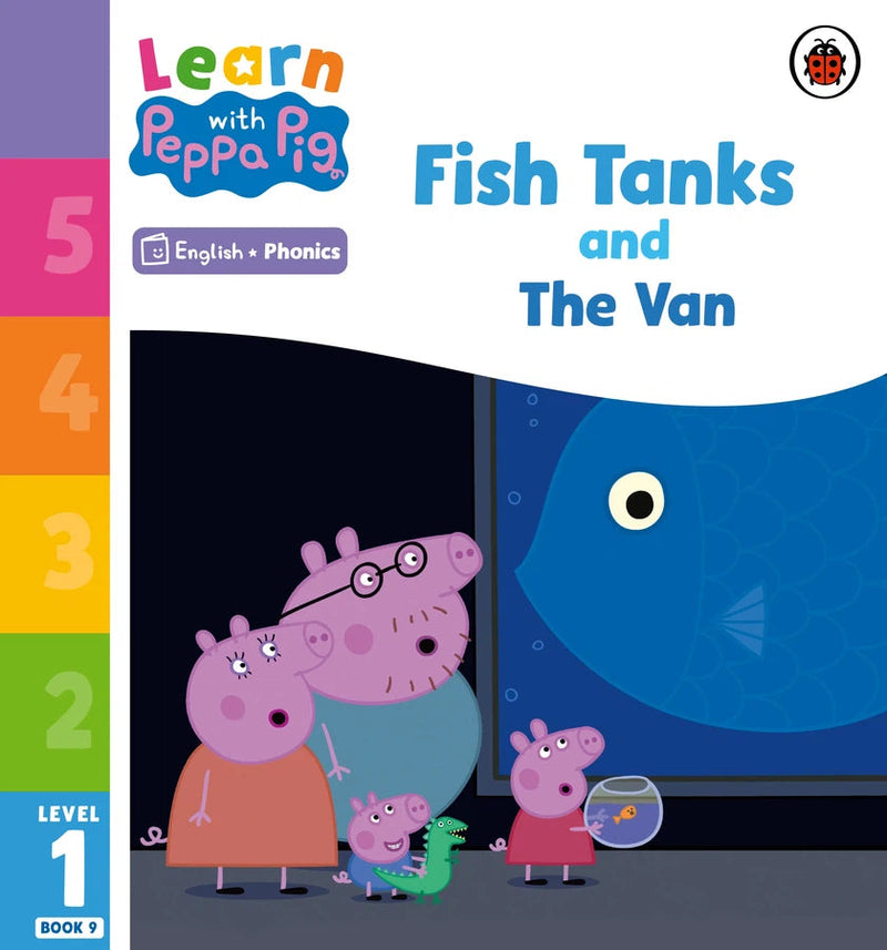 Learn with Peppa Phonics Level 1 Book 9 – Fish Tanks and The Van (Phonics Reader)-Educational: First / native language: Readers and reading schemes-買書書 BuyBookBook