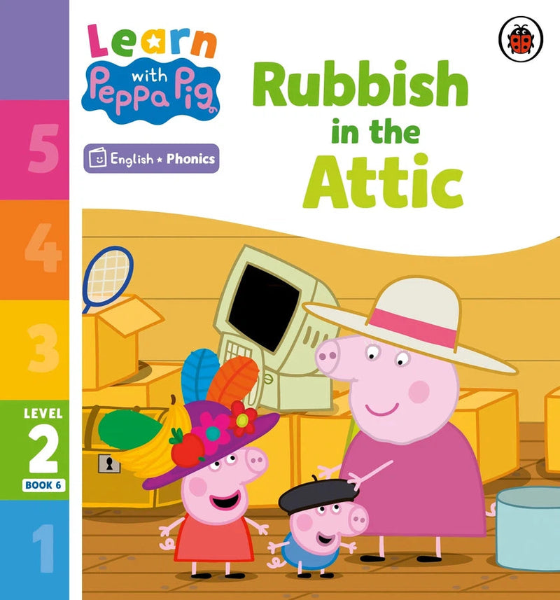 Learn with Peppa Phonics Level 2 Book 6 – Rubbish in the Attic (Phonics Reader)-Educational: First / native language: Readers and reading schemes-買書書 BuyBookBook