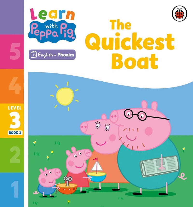 Learn with Peppa Phonics Level 3 Book 3 – The Quickest Boat (Phonics Reader)-Educational: First / native language: Readers and reading schemes-買書書 BuyBookBook