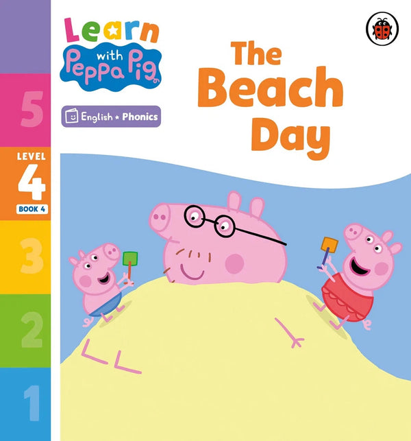 Learn with Peppa Phonics Level 4 Book 4 – The Beach Day (Phonics Reader)-Educational: First / native language: Readers and reading schemes-買書書 BuyBookBook