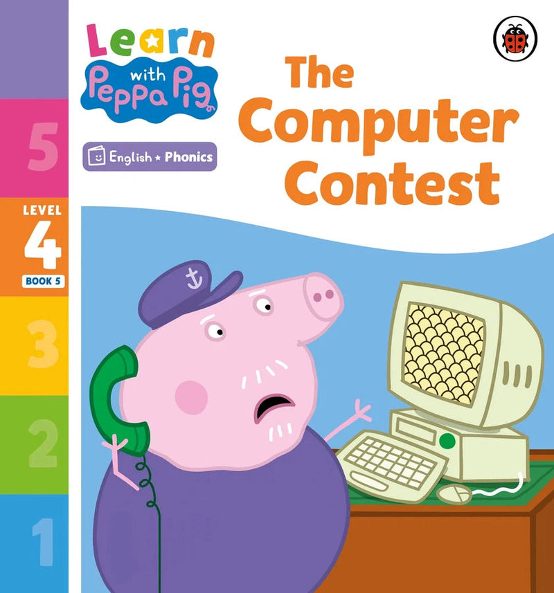 Learn with Peppa Phonics Level 4 Book 5 – The Computer Contest (Phonics Reader)-Educational: First / native language: Readers and reading schemes-買書書 BuyBookBook