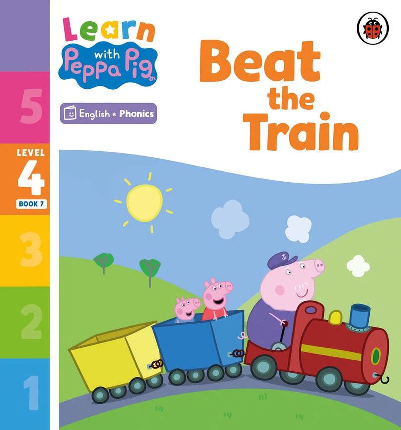 Learn with Peppa Phonics Level 4 Book 7 – Beat the Train (Phonics Reader)-Educational: First / native language: Readers and reading schemes-買書書 BuyBookBook