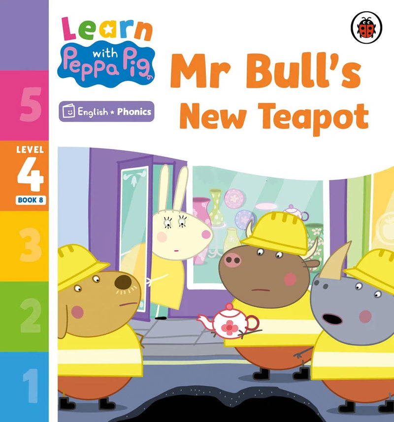 Learn with Peppa Phonics Level 4 Book 8 – Mr Bull's New Teapot (Phonics Reader)-Educational: First / native language: Readers and reading schemes-買書書 BuyBookBook