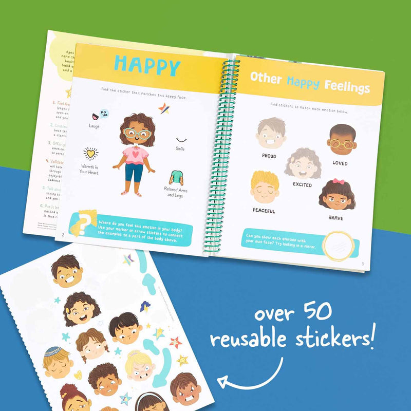 Learning Kindness My Feelings Sticker Book (Highlights)-Activity: 繪畫貼紙 Drawing & Sticker-買書書 BuyBookBook