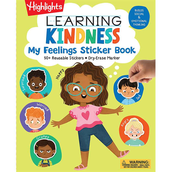 Learning Kindness My Feelings Sticker Book (Highlights)-Activity: 繪畫貼紙 Drawing & Sticker-買書書 BuyBookBook