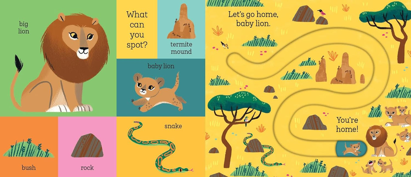 Let's Go Home, Baby Lion (Carolina Búzio)-Nonfiction: 學前基礎 Preschool Basics-買書書 BuyBookBook