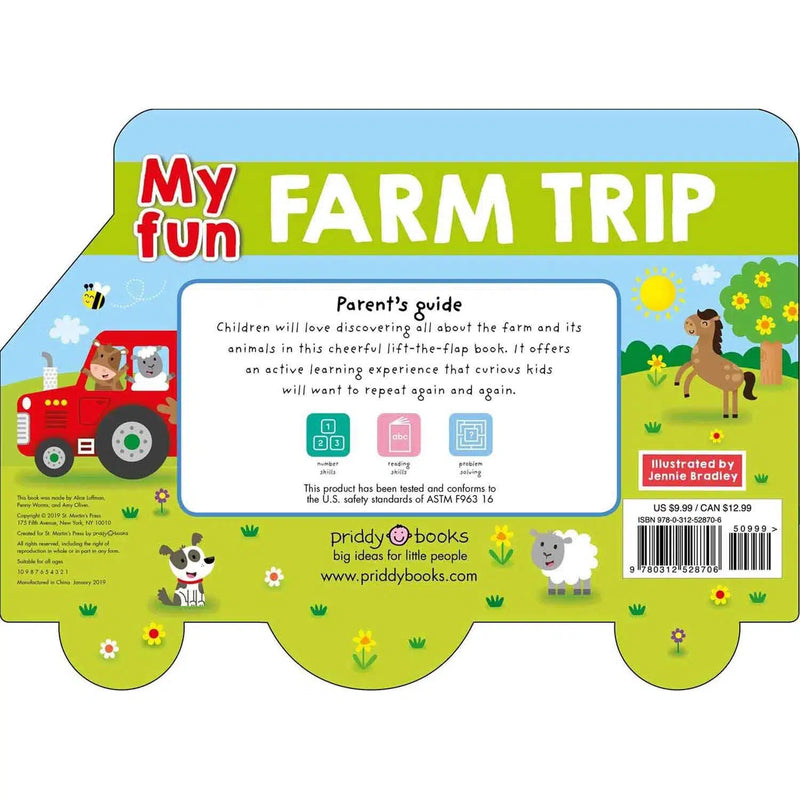 Lift-the-Flap Tab - My Fun Farm Trip (Board Book) Priddy