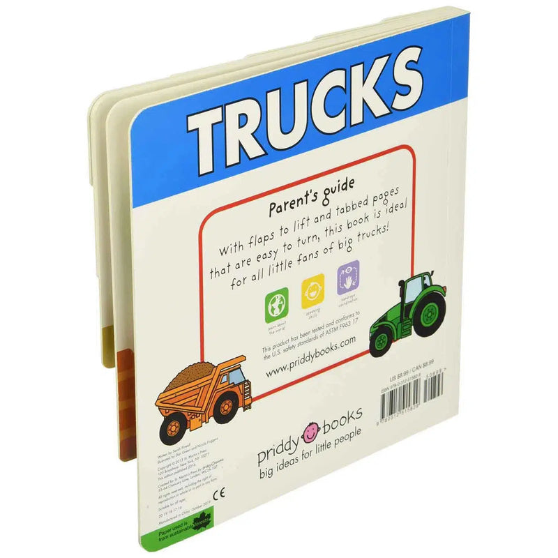 Lift-the-Flap Tab - Trucks (Board Book) Priddy