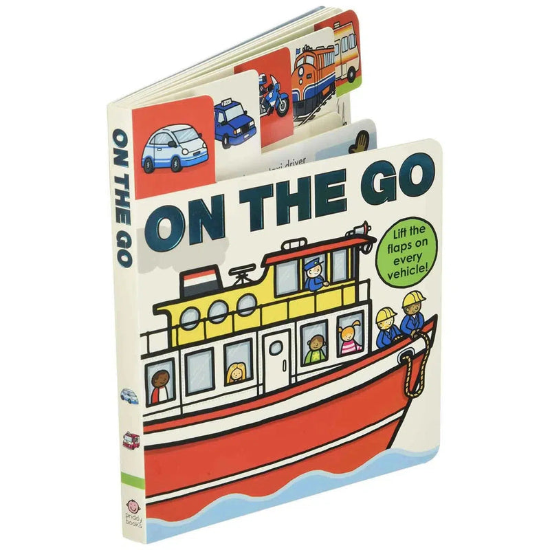 On the Go, Lift-the-Flap Ta (Board Book) Priddy