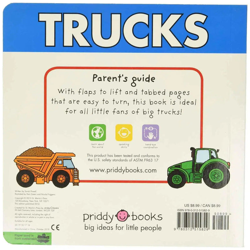 Lift-the-Flap Tab - Trucks (Board Book) Priddy