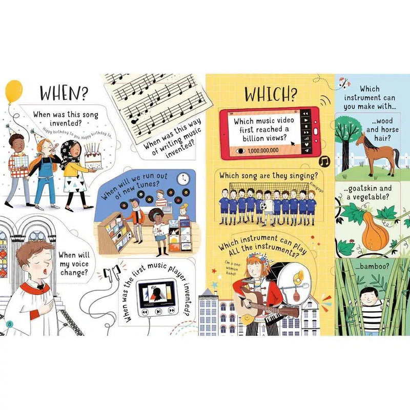 Lift-the-flap Questions and Answers About Music Usborne