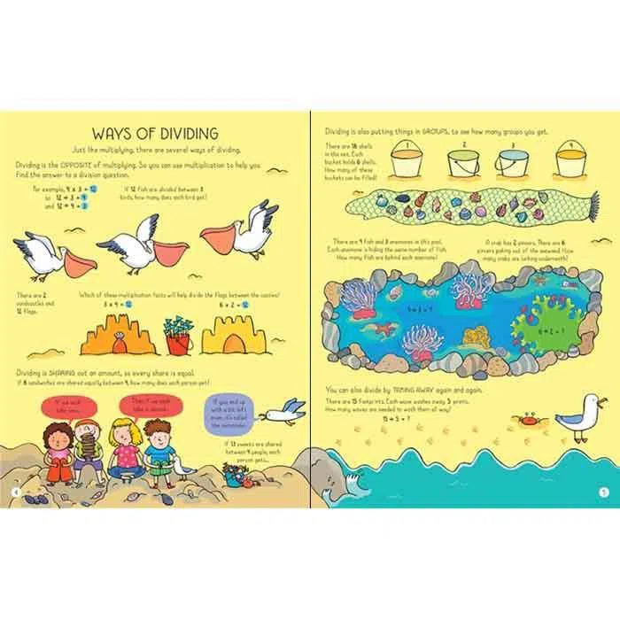 Lift-the-flap multiplying and dividing Usborne