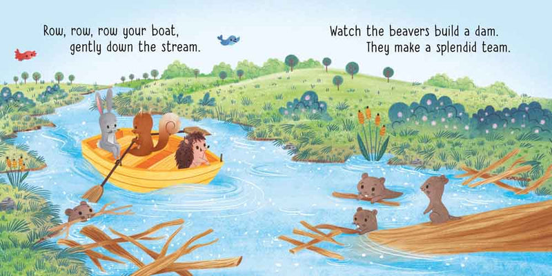 Little Board Book: Row, row, row your boat gently down the stream - 買書書 BuyBookBook