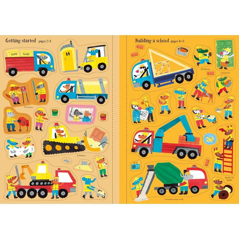 Little First Stickers Building Site Usborne