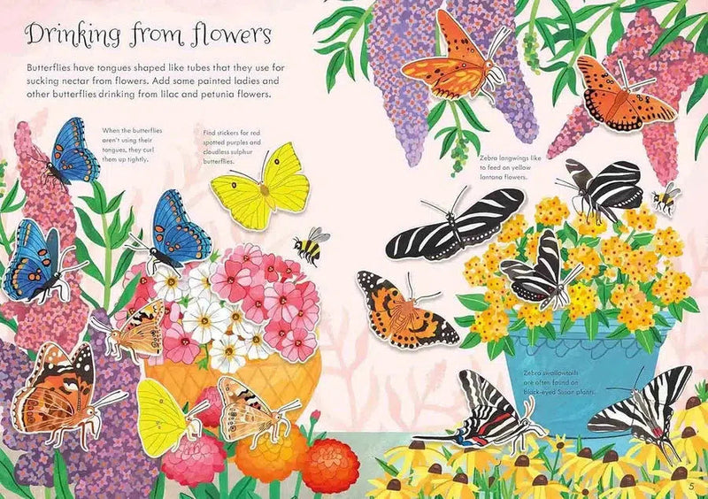 Little First Stickers Butterflies (Jane Bingham)-Activity: 繪畫貼紙 Drawing & Sticker-買書書 BuyBookBook