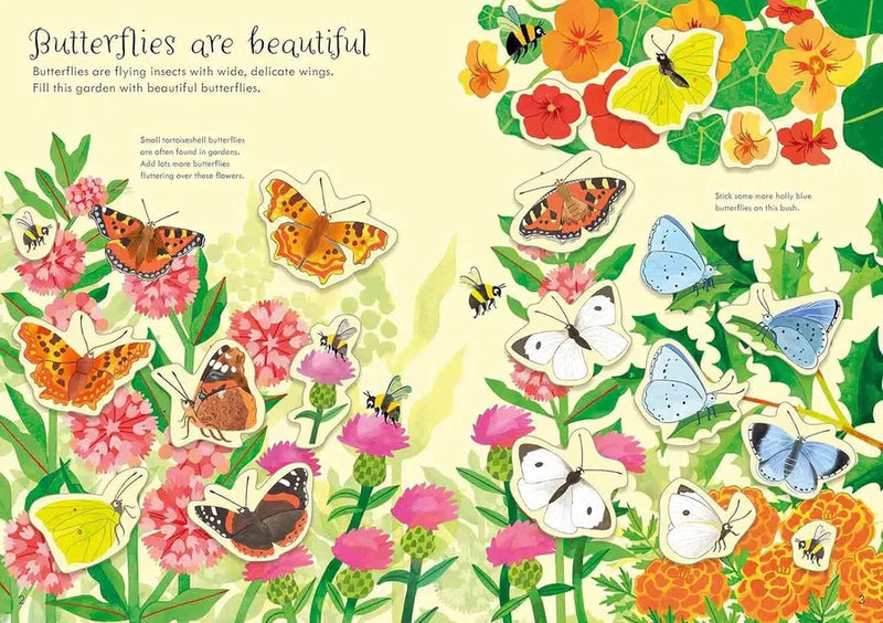 Little First Stickers Butterflies (Jane Bingham)-Activity: 繪畫貼紙 Drawing & Sticker-買書書 BuyBookBook