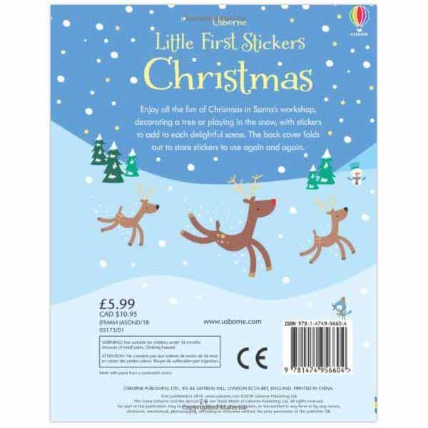 Little First Stickers Christmas Usborne