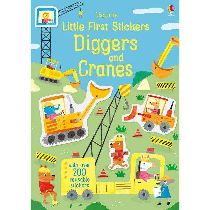 Little First Stickers Diggers and Cranes Usborne