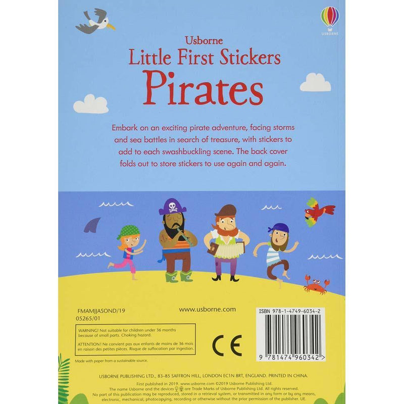 Little First Stickers Pirates Usborne