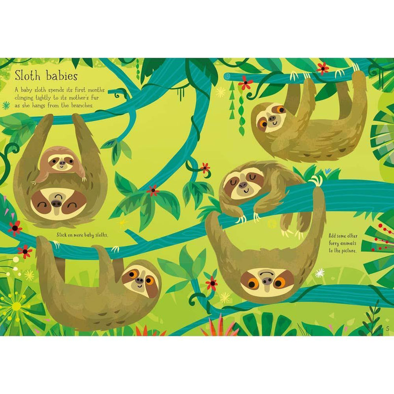 Little First Stickers Sloths Usborne