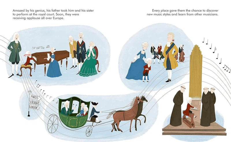 Little People, BIG DREAMS: Mozart (Maria Isabel Sanchez Vegara)-Fiction: 兒童繪本 Picture Books-買書書 BuyBookBook